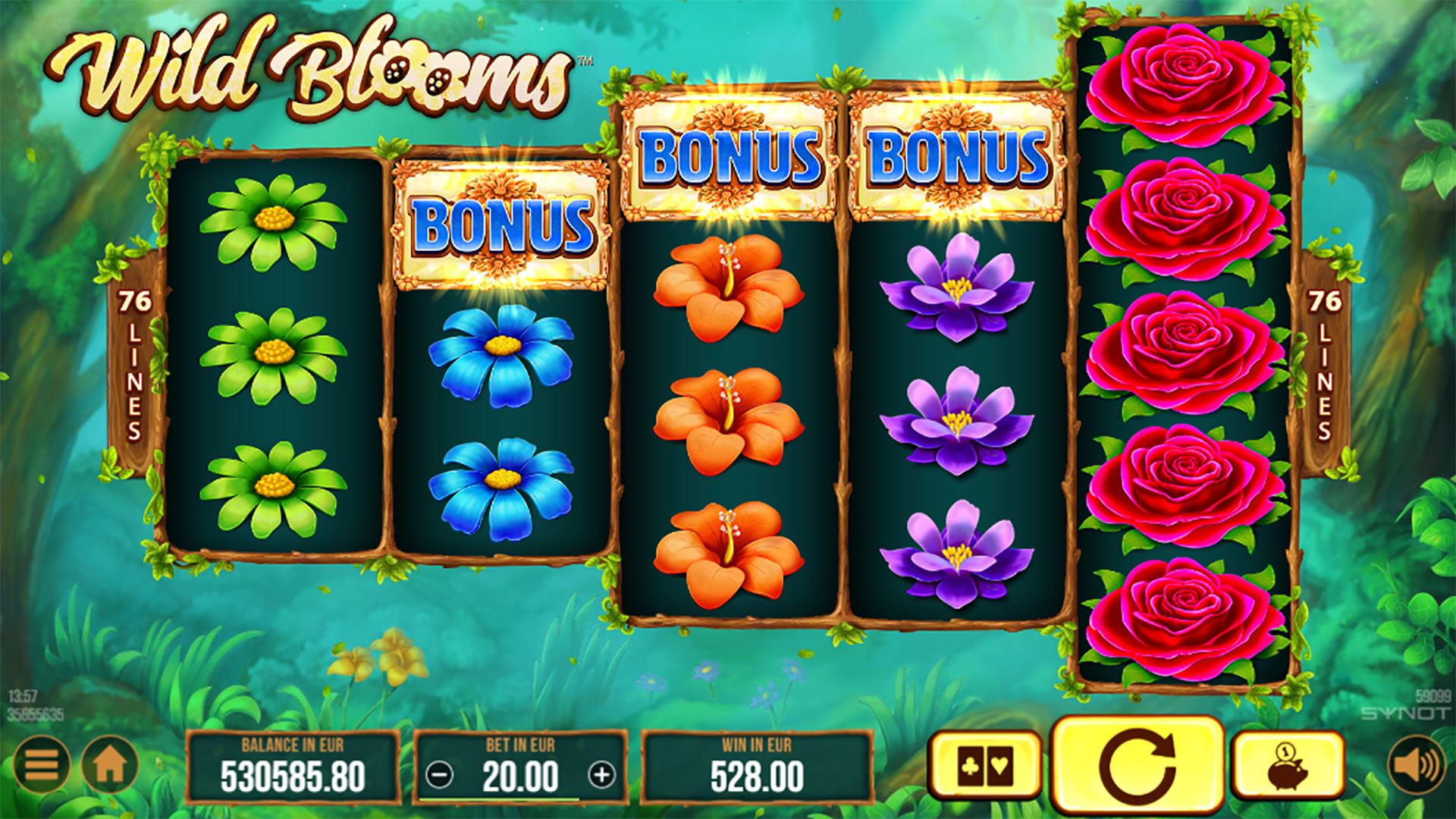 Wild Blooms bonus