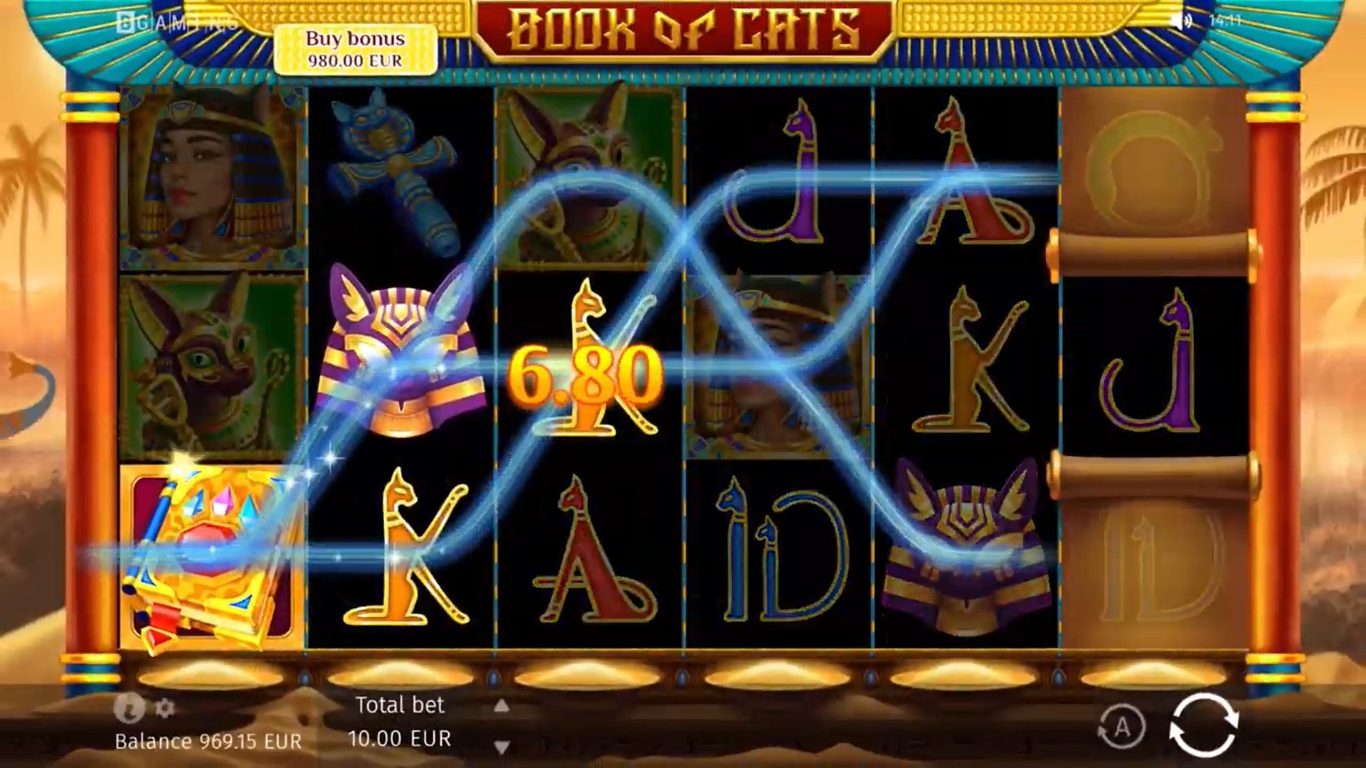 Book of Cats win BGaming