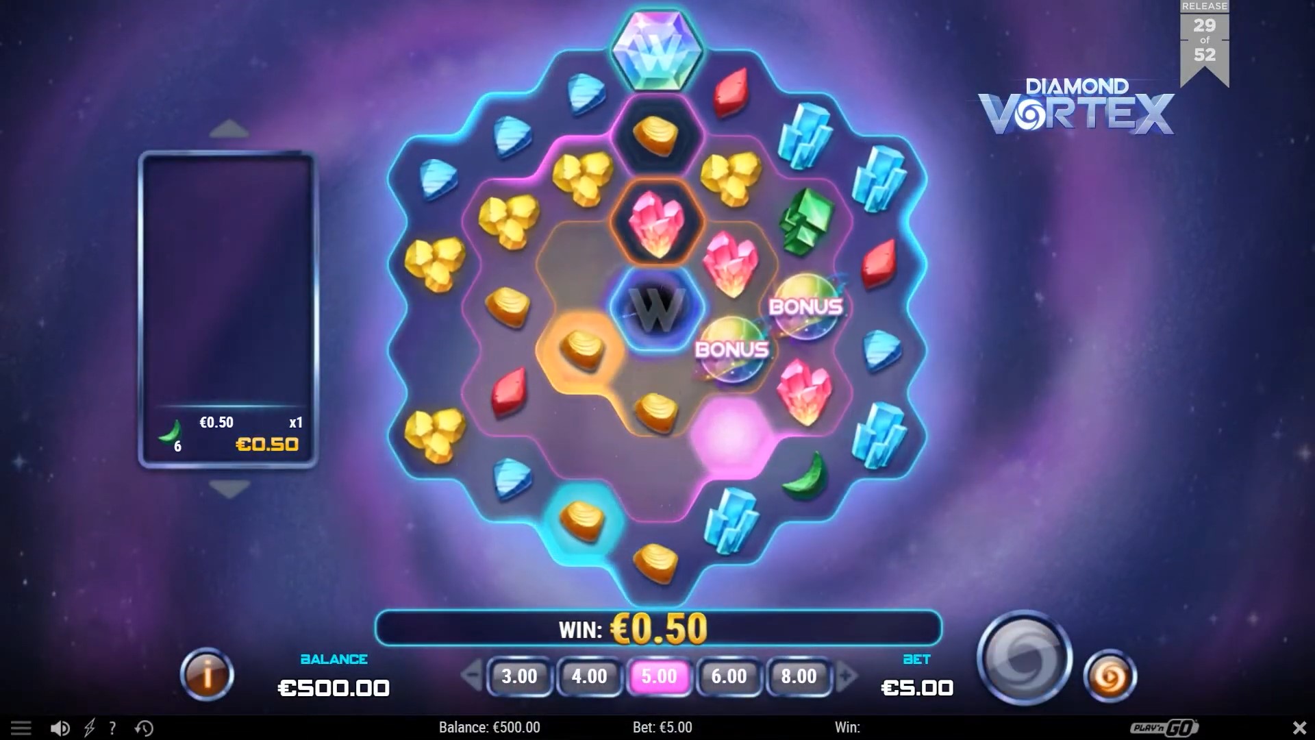 Diamond Vortex grid Playn GO
