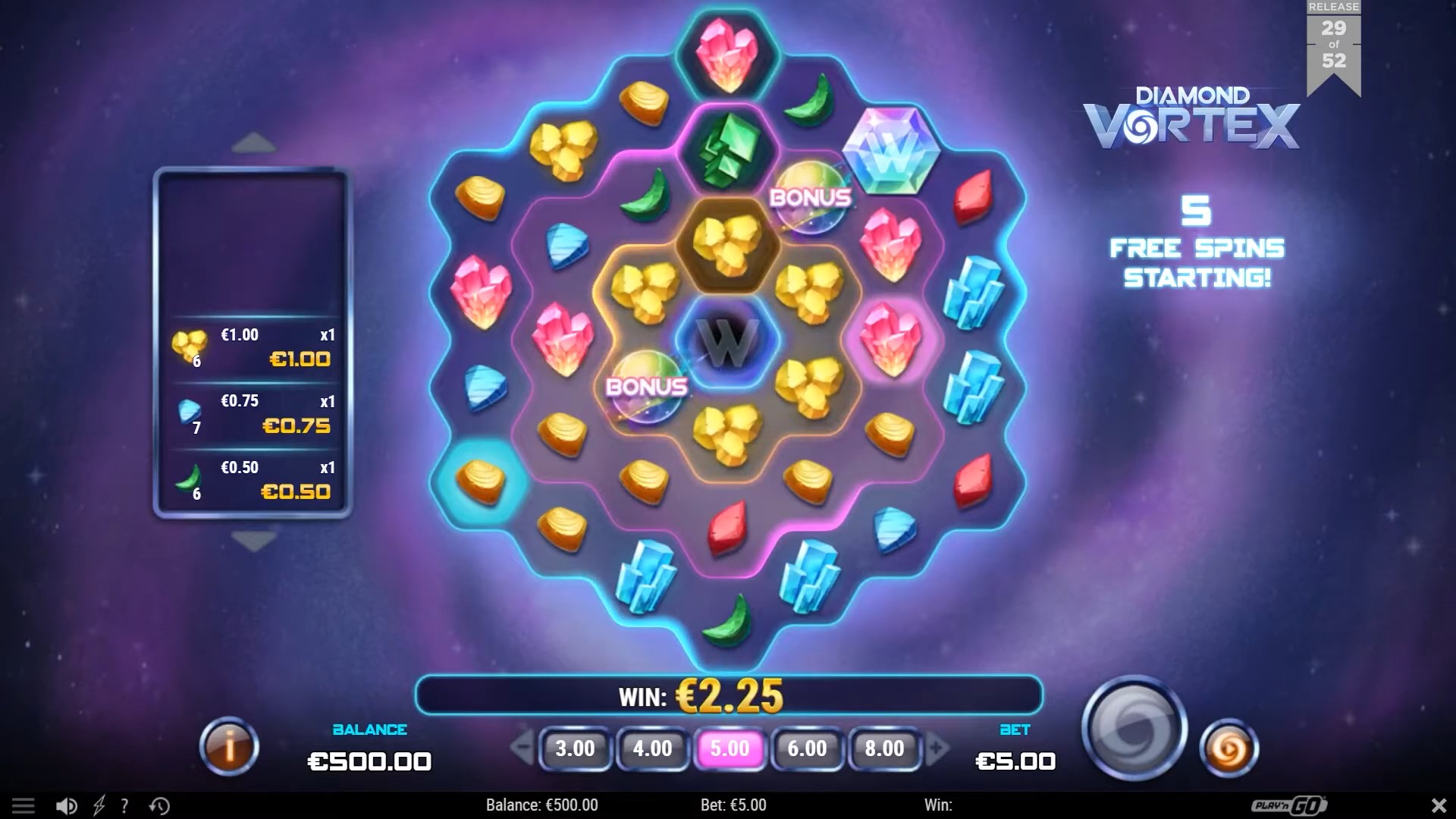 Diamond Vortex transform Playn GO
