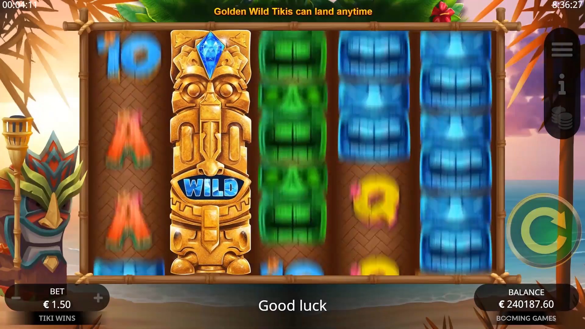 Tiki Wins wild Booming Games