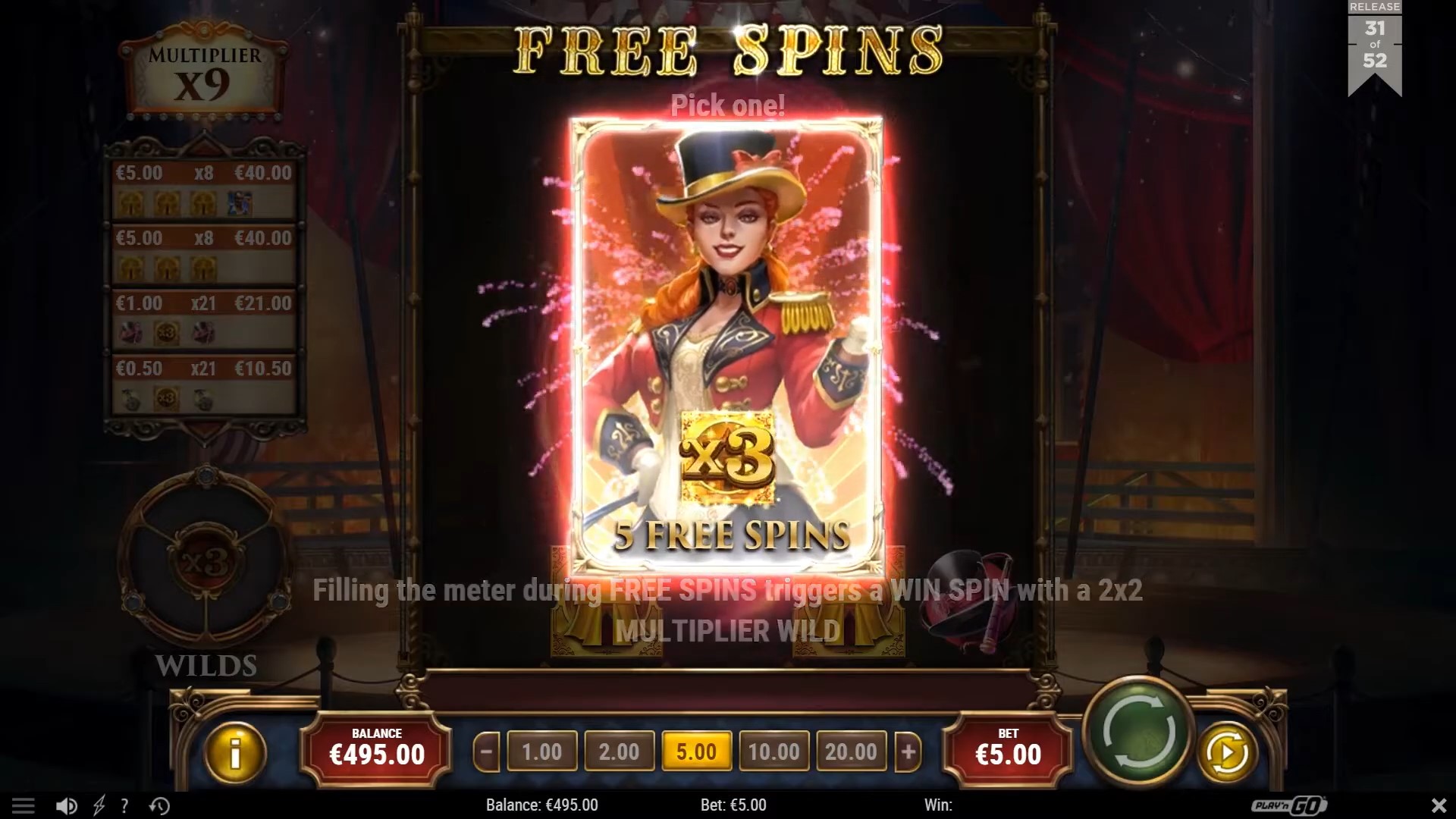 Golden Ticket 2 free spin option Playn GO
