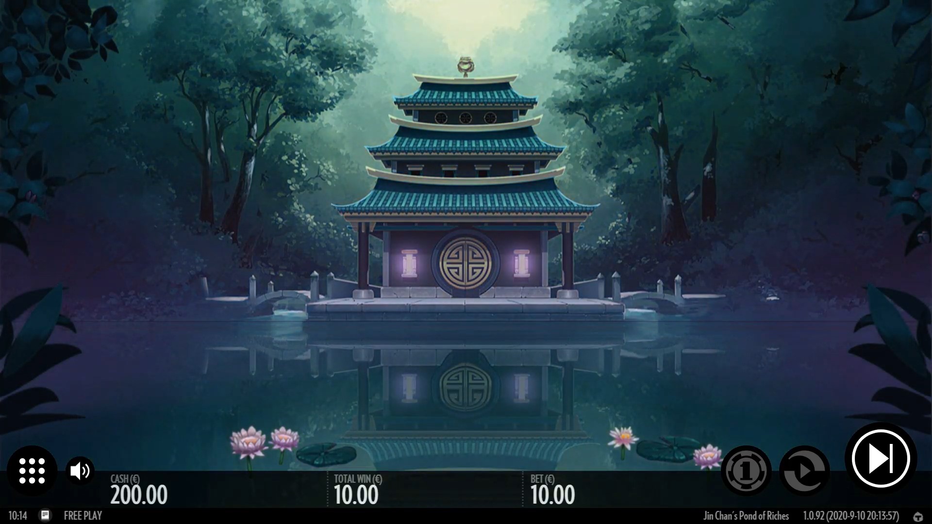Jin Chans Pond of Riches background Thunderkick