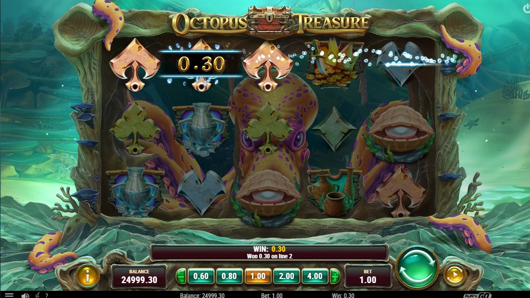 Octopus Treasure win Playn GO