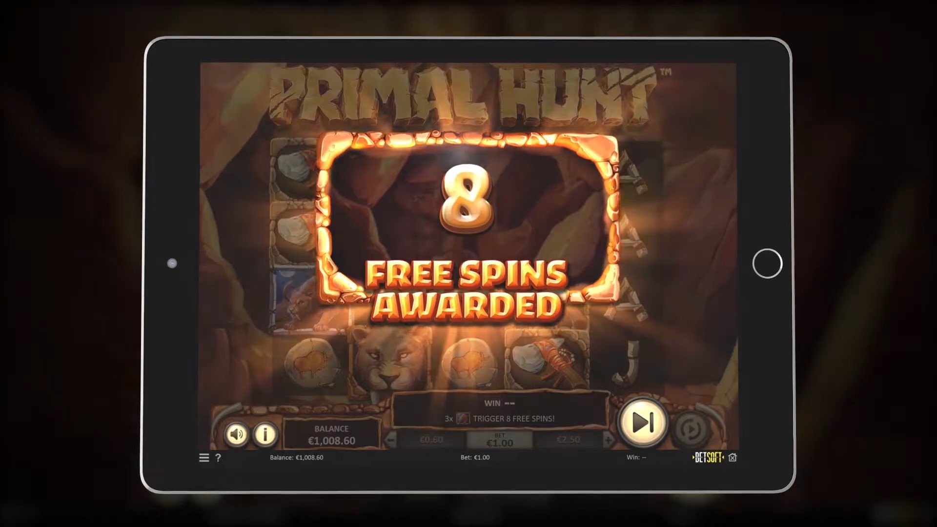 Primal Hunt free spin Betsoft Games