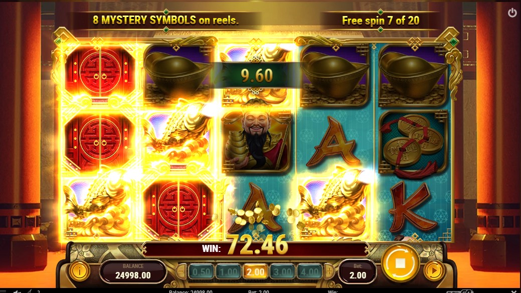 Temple of Wealth feature win Playn GO