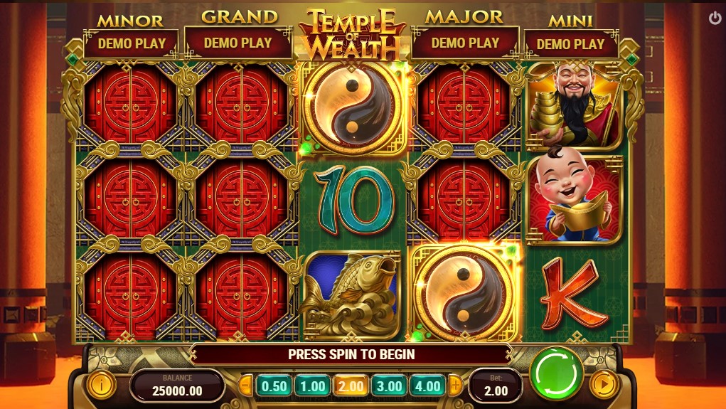 Temple of Wealth grid Playn GO