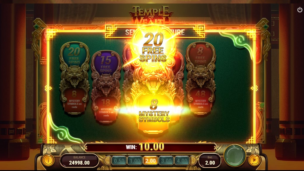 Temple of Wealth mystery Playn GO