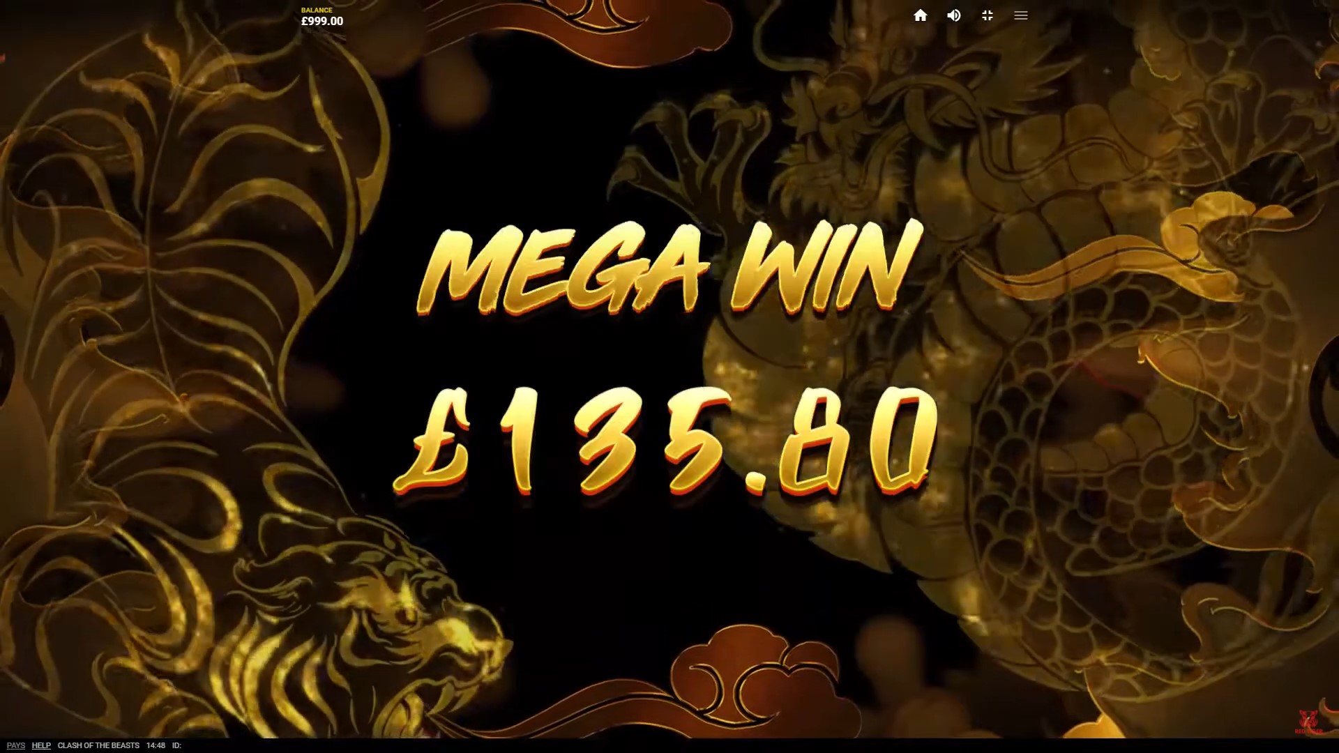 Clash of the Beasts Mega Win Red Tiger
