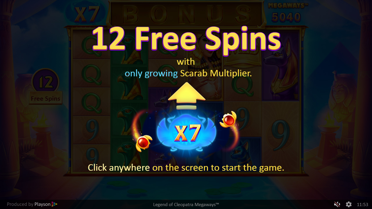 5 start free spins bonus game