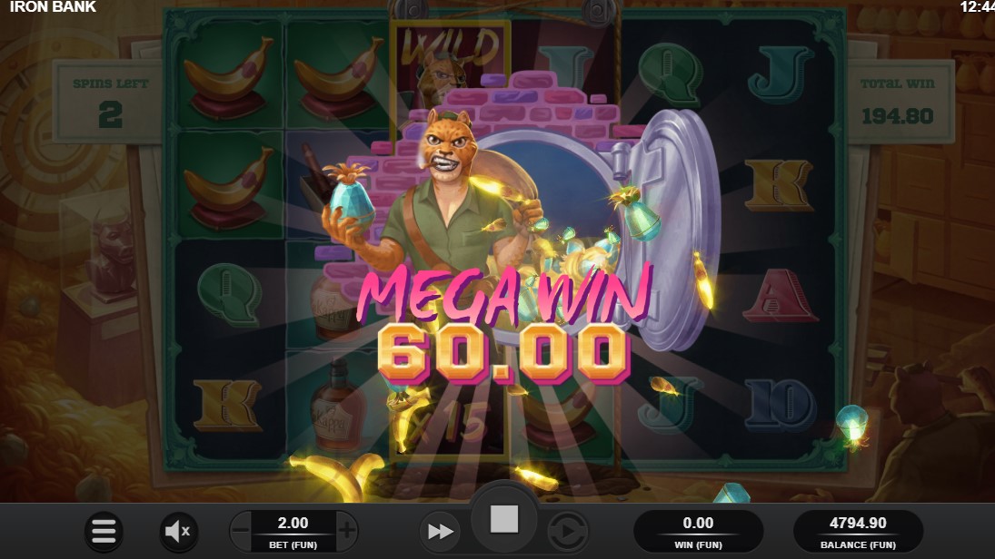 Iron Bank Mega win Relax Gaming