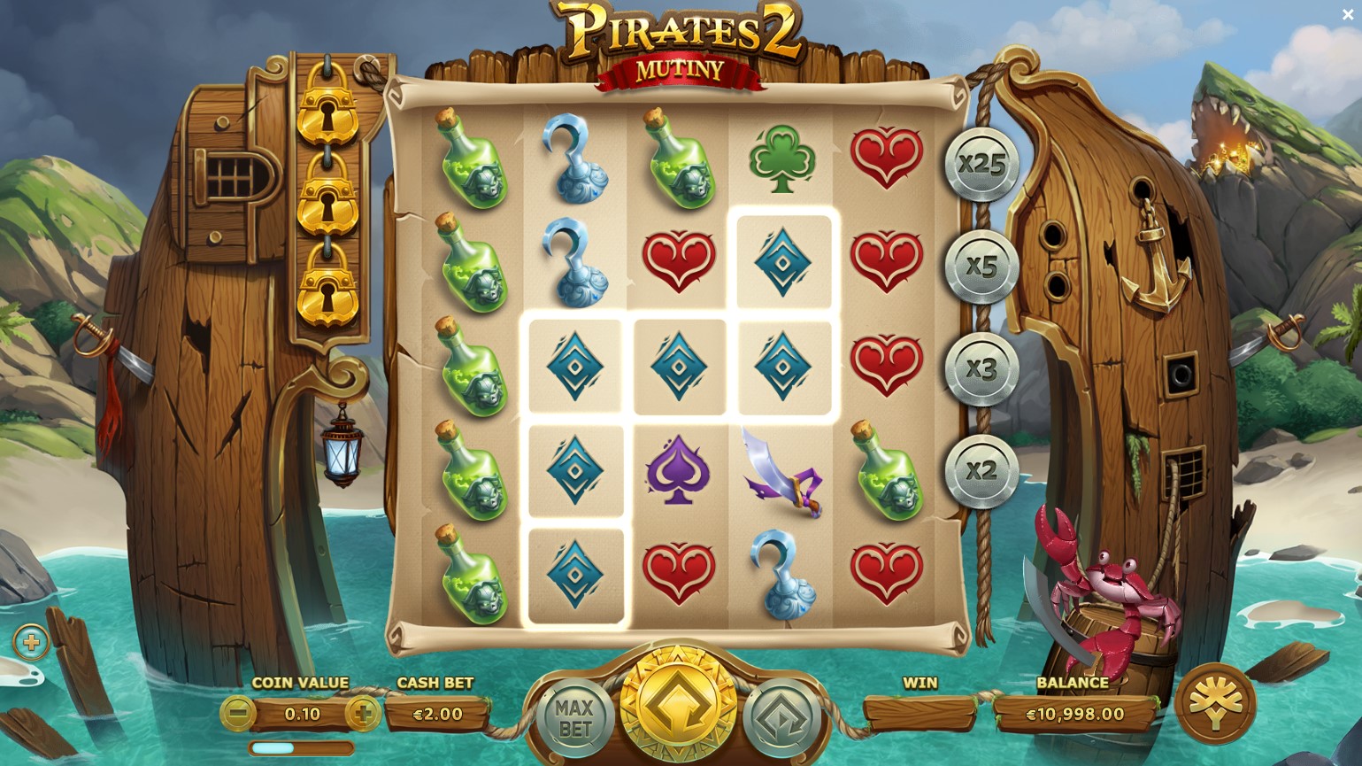 Pirates 2 Mutiny 1 Yggdrasil