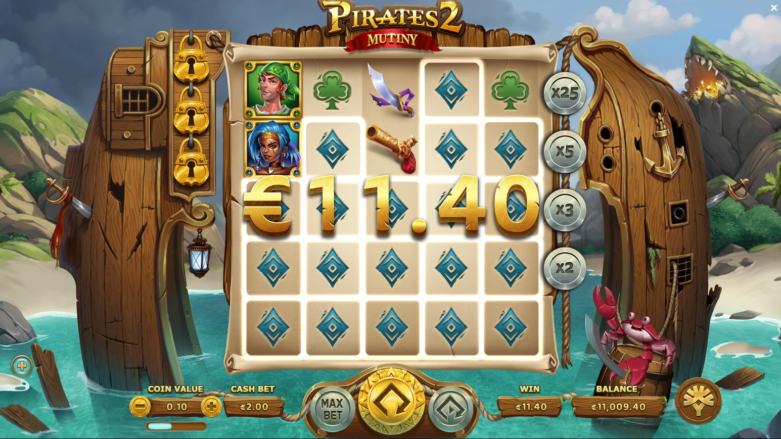 Pirates 2 Mutiny 2 Yggdrasil