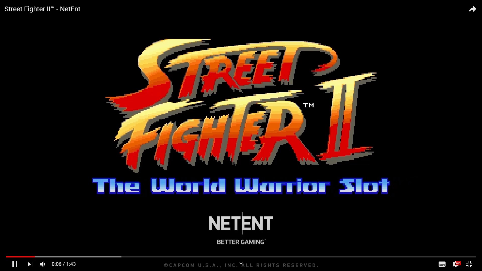 Street Fighter II NetEnt