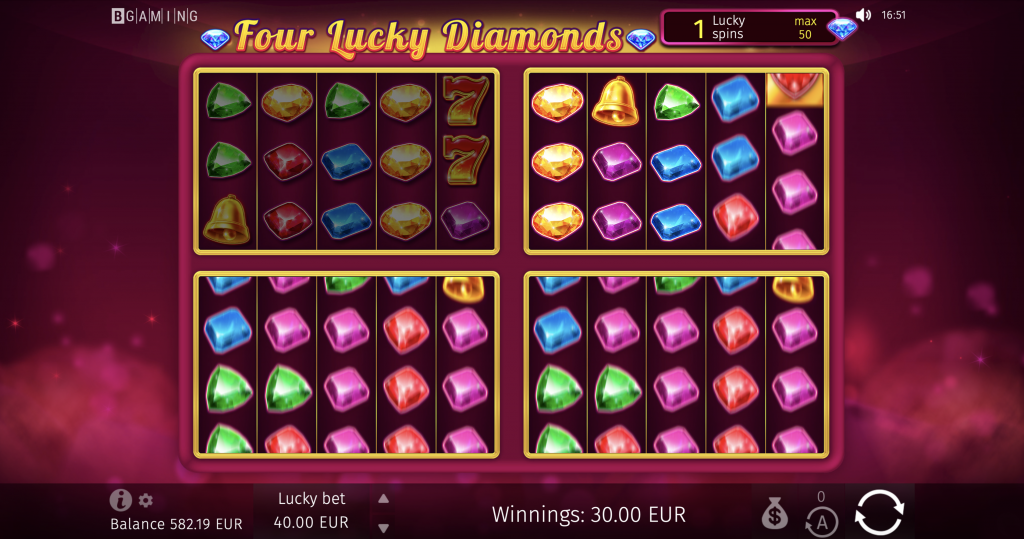 Four Lucky Diamonds 3