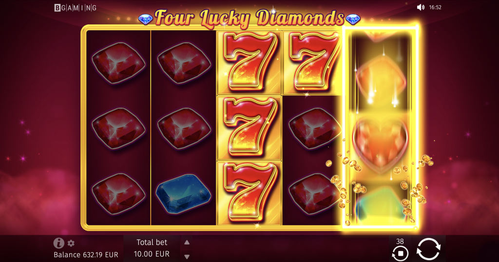 Four Lucky Diamonds seven