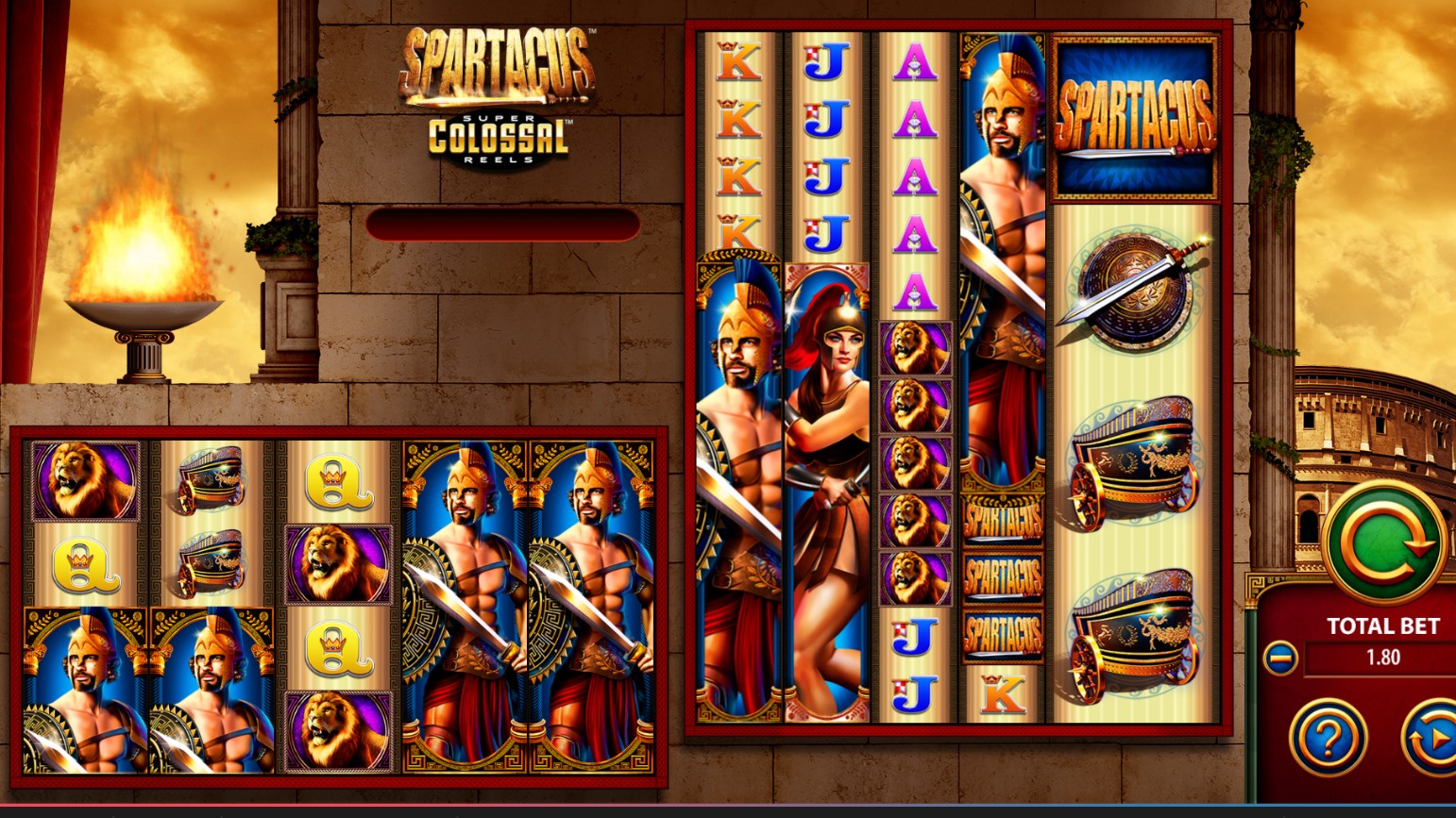 Spartacus Super Colossal Reels Scientific Games