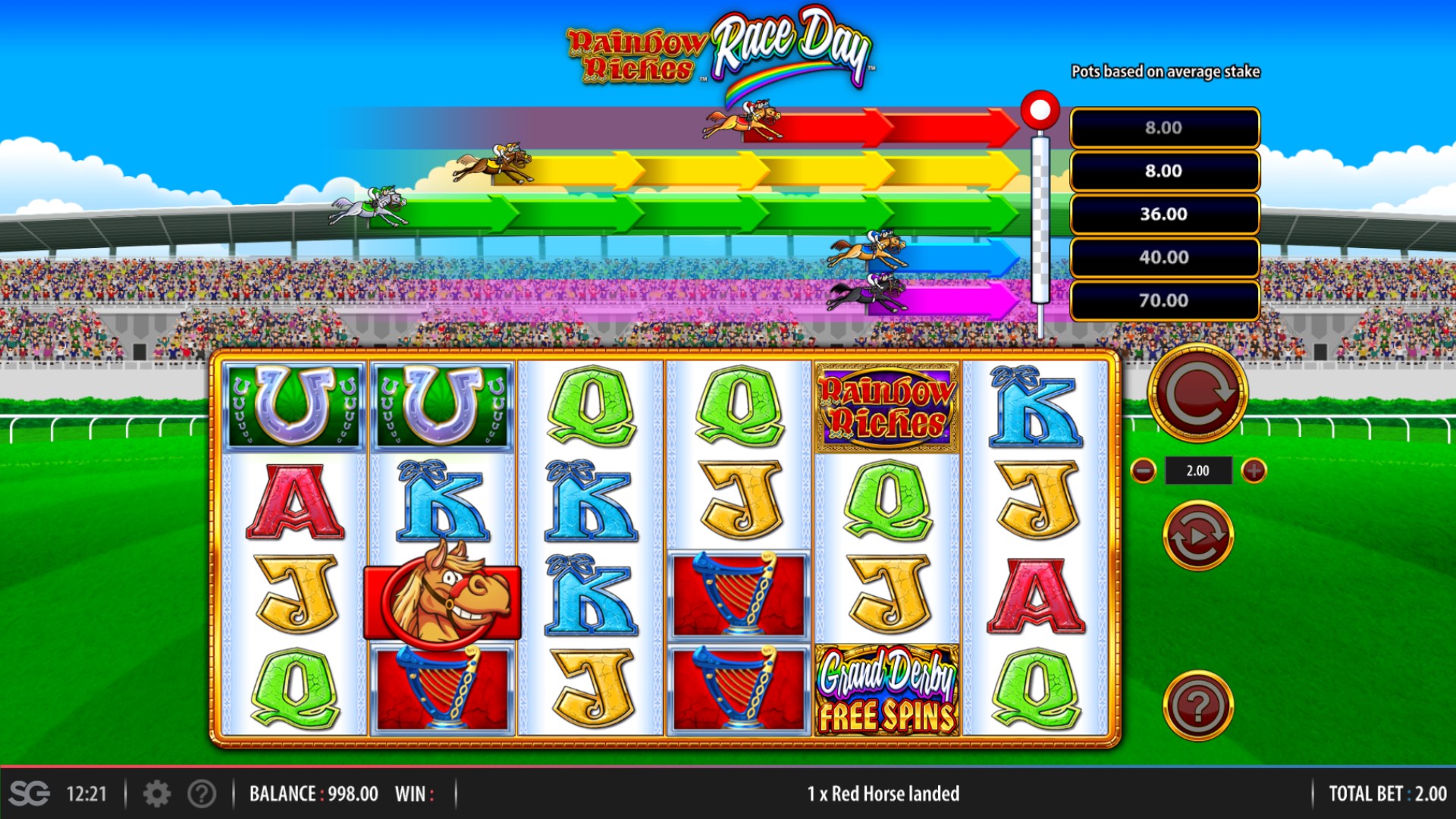 Rainbow Riches Race Day 2 SG Digital