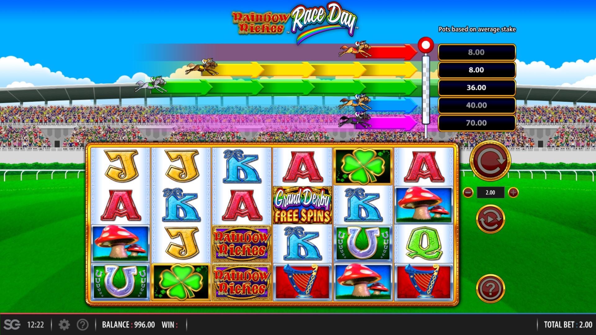 Rainbow Riches Race Day 3 SG Digital