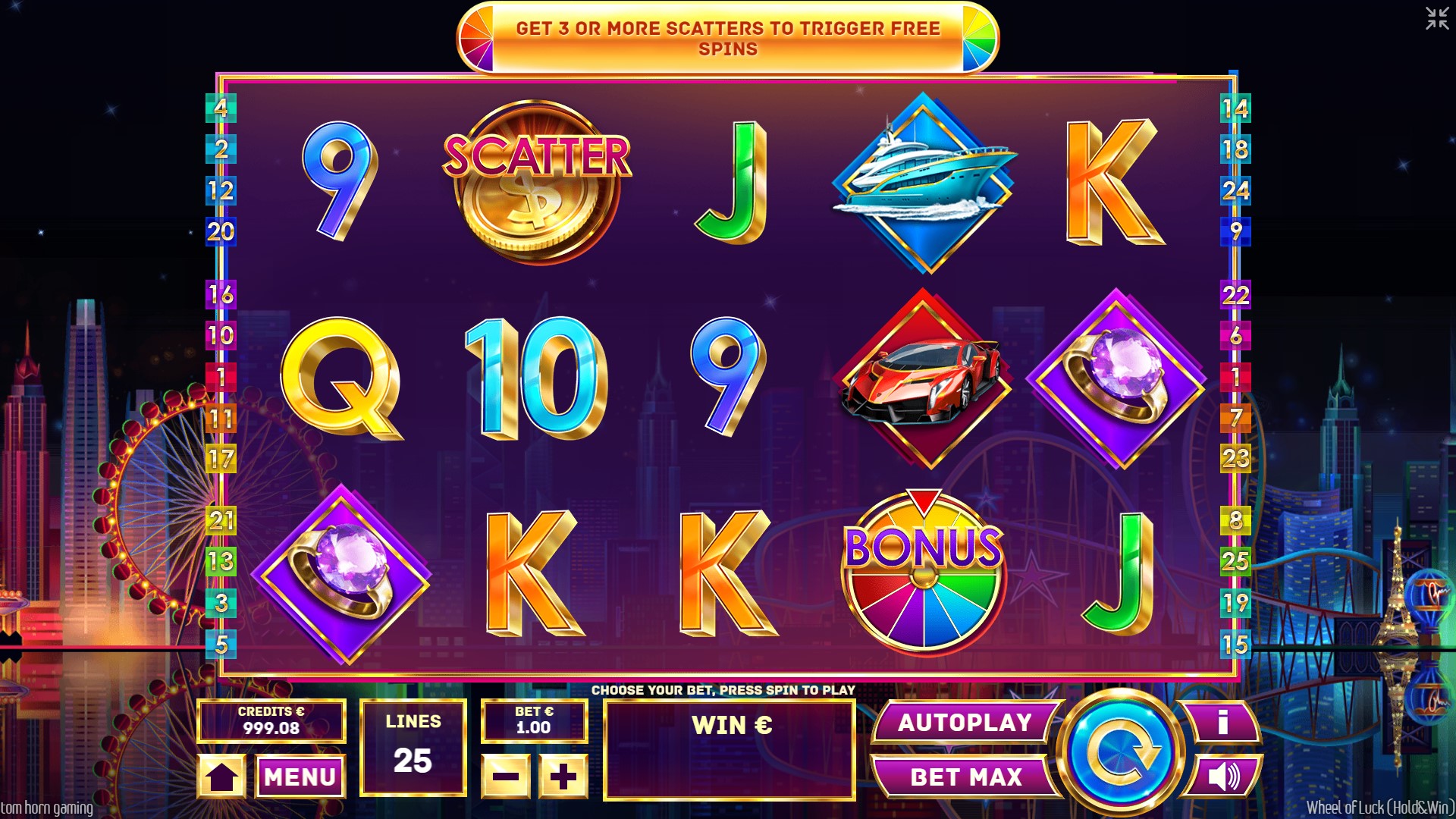 Wheel of Luck 3 Tom Horn Gaming
