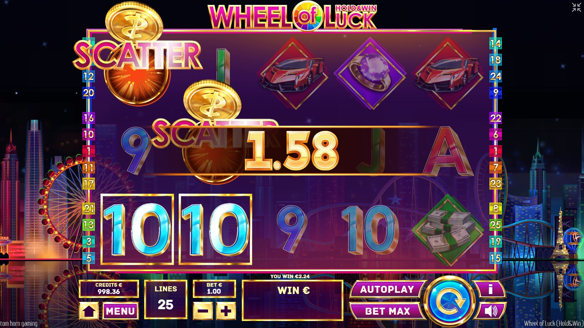 Wheel of Luck Tom Horn Gaming