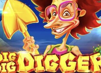 Feature image of BGaming's latest slot title Dig Dig Digger based in the Egyptian desert