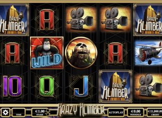 Slot grid of Yggdrasil's and Reflex Gaming's latest slot title Krazy Klimber