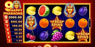 Playson has put the ‘thrills’ at the top of the pyramid with its recent inclusion to its Timeless Fruits Slots series with 9 Happy Pharaohs.