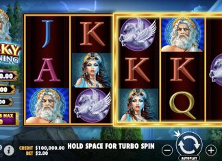 Slot gird for Lucky Lightning which was developed by Pragmatic Play as a new title in their portfolio