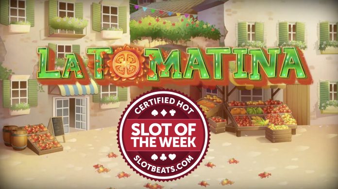 Slot of the Week image of Tom Horn Gaming's La Tomatina title