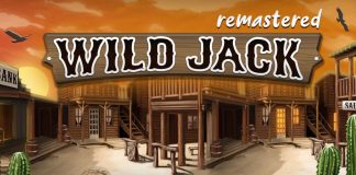 Wild Jack Remastered feature image of the Wild West themed slots game title