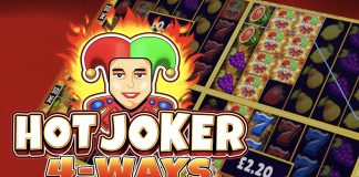 Hot Joker 4-Ways is a 6x4, 200-payline slot with features including a free spins bonus round, a pick me feature and a super free spins round.