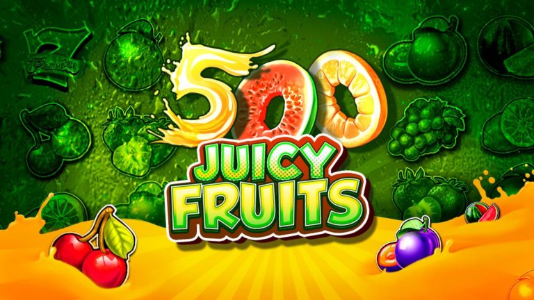 500 Juicy Fruits is a 5x5 grid which offers up to 500 paylines and includes a Jackpot Wheel of Fortune and Risk game features.