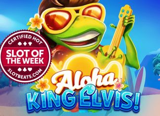 BGaming has taken our Slot of the Week award to Hawaii claiming this week’s flower crown with its winning title, Aloha King Elvis.