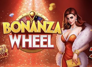 Bonanza Wheel is a 7×6, 117,649-payline video slot including a bonus game, a hidden scratch card, jackpot symbols and multipliers.