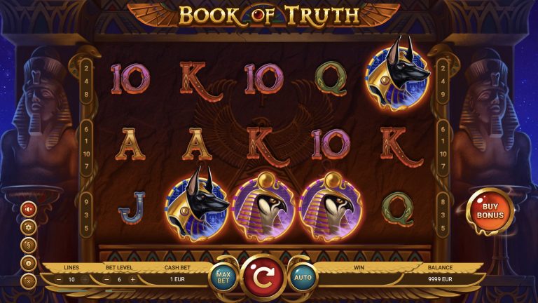 Book of Truth is a 5x3, 10-payline slot which includes a True Free Spins mode that incorporates expanding symbols.