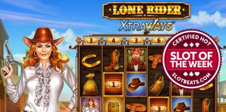 Swintt has lassoed our Slot of the Week award taking players on a ride to the Wild West with its latest title, Lone Rider XtraWays.