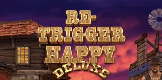 Re-Trigger Happy Deluxe is a 5x3, 10-payline video slot with features including a doubling wild symbol and a Free Spins Bonus Round.