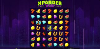 Xpander is a 7x7, cluster paying slot featuring various features such as the Hopper mode, Double Up and Grow symbols and a free spins bonus.