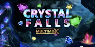Crystal Falls Multimax is a 3x5, 20-payline slot with features including Multimax free spins, encore game mode and an optional buy a bonus.