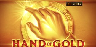 Hand of Gold is a 4×6, 20-payline video slot with features including Hand of Gold symbols, a Golden Touch feature and symbol stacks.