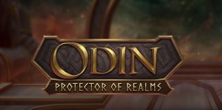 Odin: Protector of the Realms is a cluster pays video slot with a hexagonal grid including cascading wins and symbol collection.