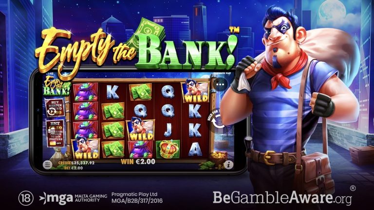 Empty the Bank is a 5x4, 20-payline slot with a Hold & Win feature, a Respin feature, Wild symbols and an optional Ante Bet.