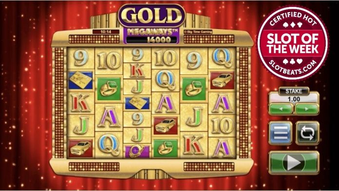 Gold Megaways is a 6x2 to 6x7 slot with up to one million ways to win, including features such as a Win Exchange mechanic and free spins.