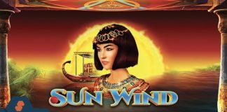 Sun Wind is a 5x3, 5-payline video slot with features including Sun Symbols, Wilds, Free Spins and Expanding Lucky Symbols.