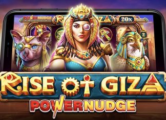 Rise of Giza PowerNudge is a 5x3, 10-payline slot with features including wilds, scatters, multipliers, free spins and nudges.