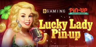 Lucky Lady Pin-up is a slot created as a birthday gift, featuring unlimited free spins, a wild multiplier and a Gamble round.