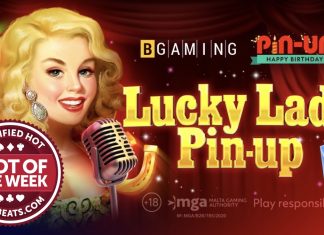 BGaming celebrates Pin-Up Casino as it claims our Slot of the Week award with an all new custom retro-style slot, Lucky Lady Pin-Up.