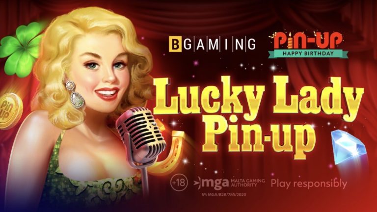 Lucky Lady Pin-up is a slot created as a birthday gift, featuring unlimited free spins, a wild multiplier and a Gamble round.