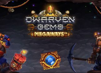 Venture down to the earth’s core where Dwarves are harvesting rare gems and gold in Iron Dog Studios’ slot title Dwarven Gems Megaways.